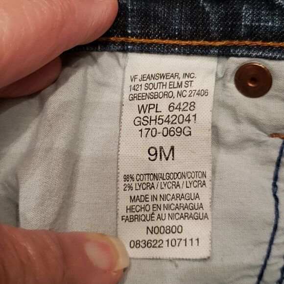 Vintage Lee Riders Bootcut Blue Jeans Sz 9M - Picture 6 of 7